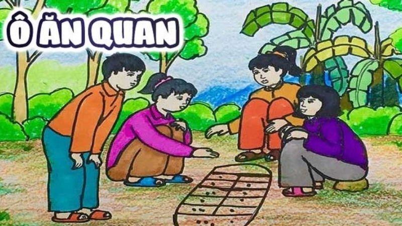 Câu đố về trò chơi ô ăn quan dành cho dân gian học Ask ChatGPT