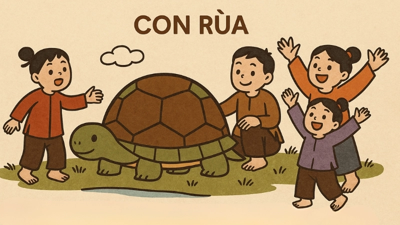 Nội dung bài đồng dao con rùa