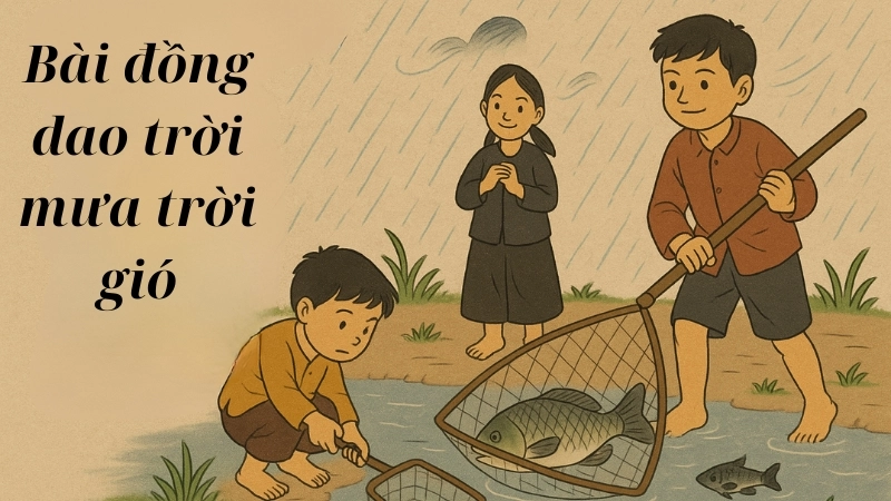 Bài đồng dao Trời mưa trời gió