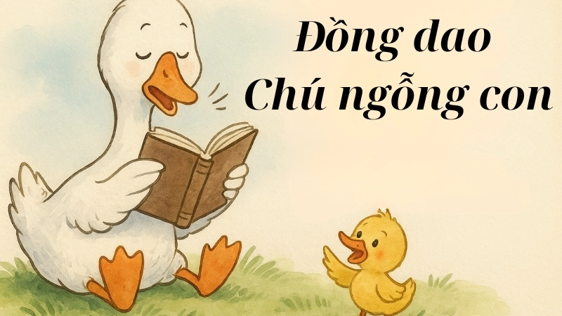 Nội dung bài đồng dao Chú ngỗng con