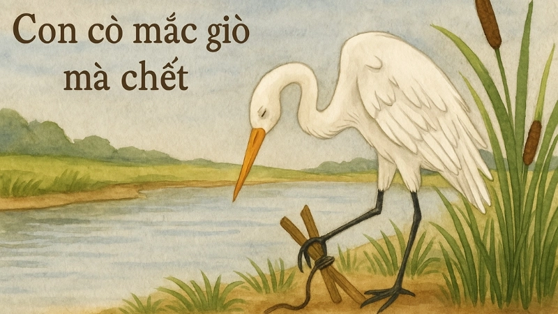 Bài đồng dao Con cò mắc giò mà chết