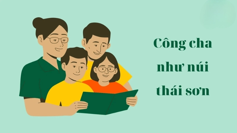 Đồng dao Công cha như núi Thái Sơn