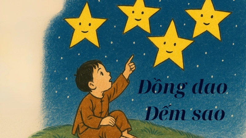 Nội dung bài đồng dao Đếm sao