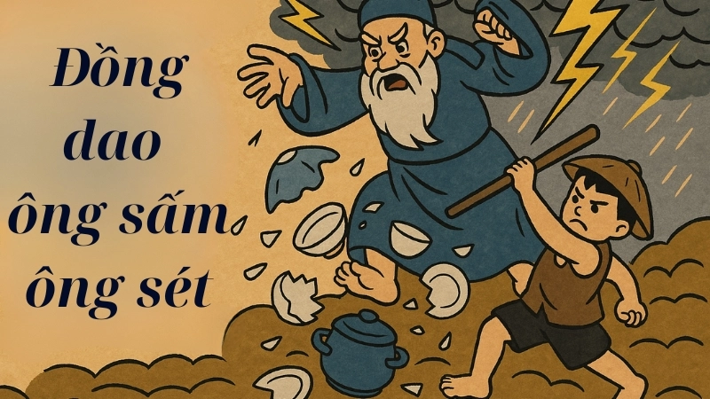 Bài đồng dao Ông sấm, ông sét
