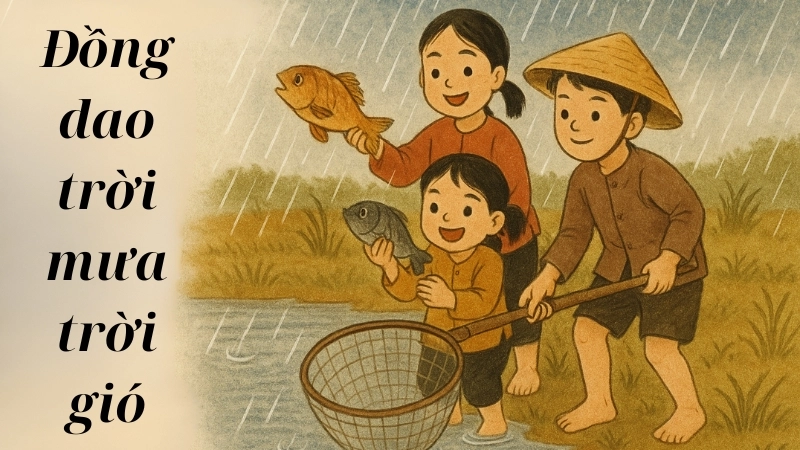 Bài đồng dao Trời mưa Trời gió
