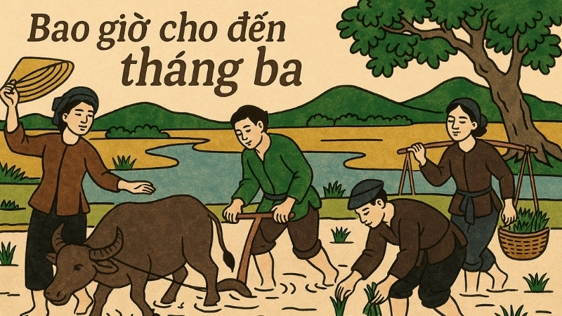 Bài đồng dao bao giờ cho đến tháng ba