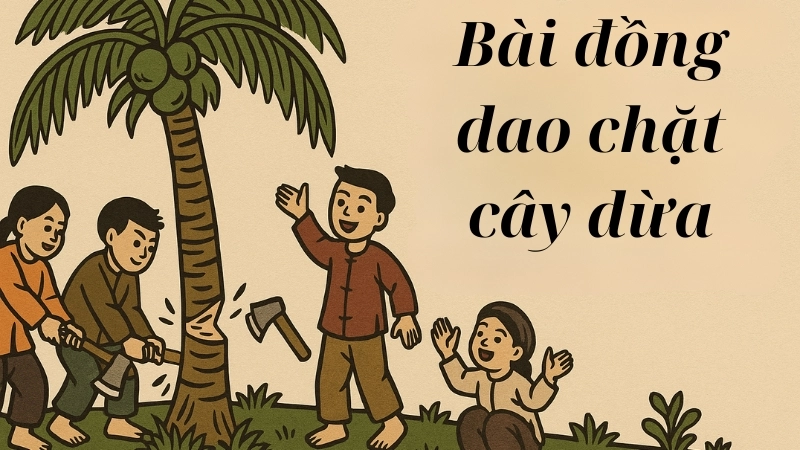 Nội dung bài đồng dao chặt cây dừa