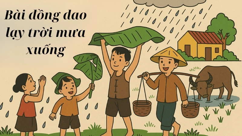Nội dung bài đồng dao Lạy trời mưa xuống
