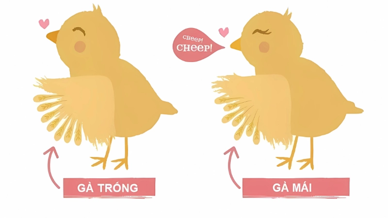 Phân biệt gà trống mái qua đặc điểm ngoại hình