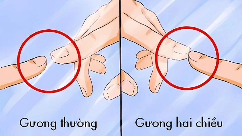 Gương 2 chiều và 1 chiều là gì? Hiểu rõ trước khi phân biệt
