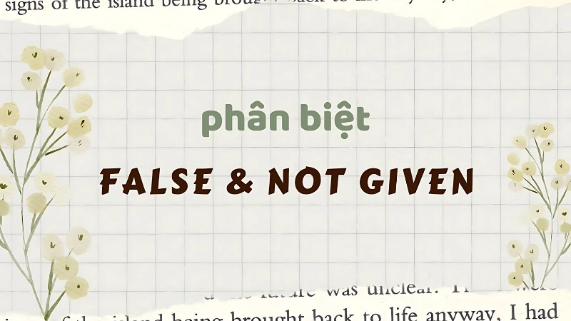 Hiểu rõ bản chất True, False và Not Given khác nhau như thế nào?