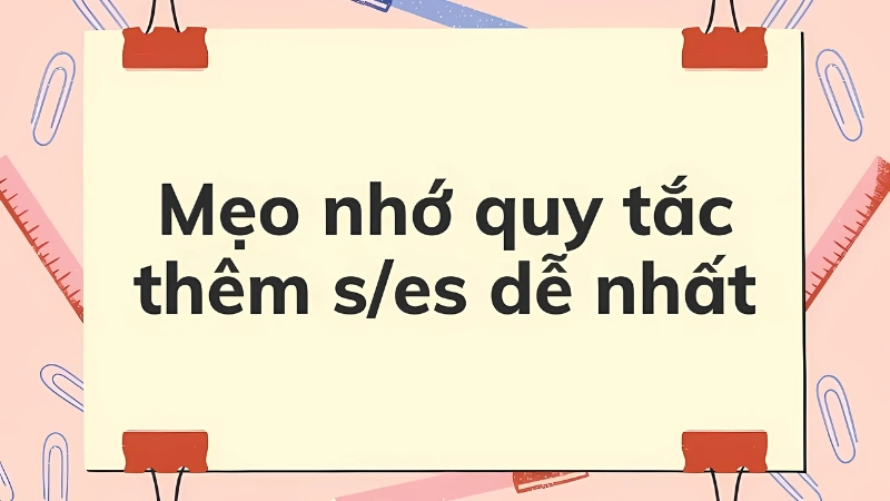 Khi nào thêm s hoặc es vào động từ? Cách phân biệt s es với động từ