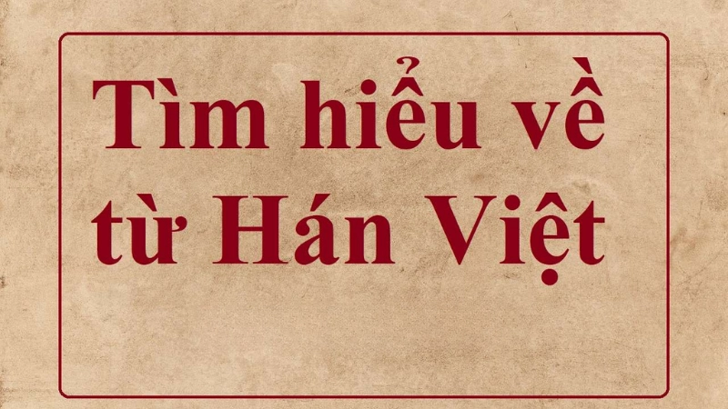 Khái niệm và vai trò từ Hán Việt 