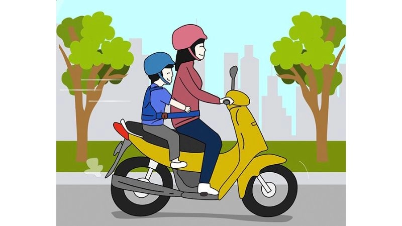 Câu đố về xe máy giúp bé học an toàn