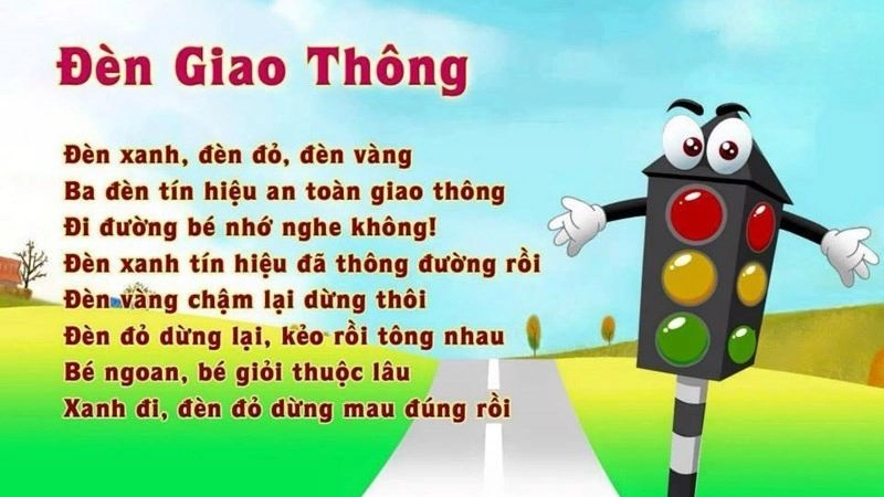 Câu đố về đèn giao thông giáo dục an toàn giao thông