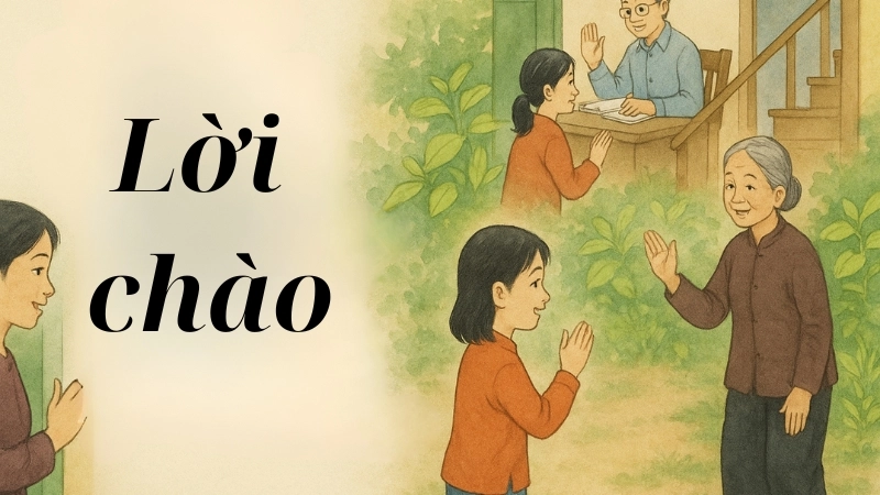 Bài đồng dao lời chào giáo dục trẻ về lễ phép