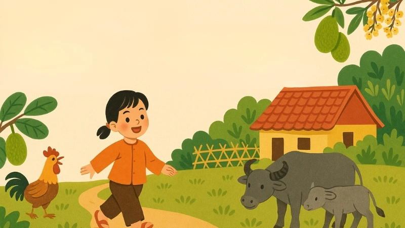 Bài đồng dao Em yêu nhà em