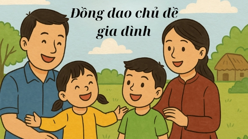 Đồng dao chủ đề gia đình là phương tiện giáo dục cảm xúc hiệu quả 