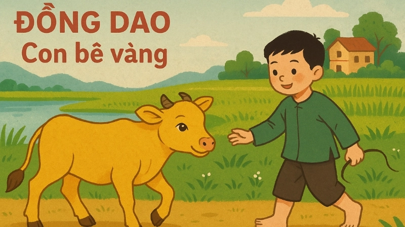 Bài đồng dao con bê vàng