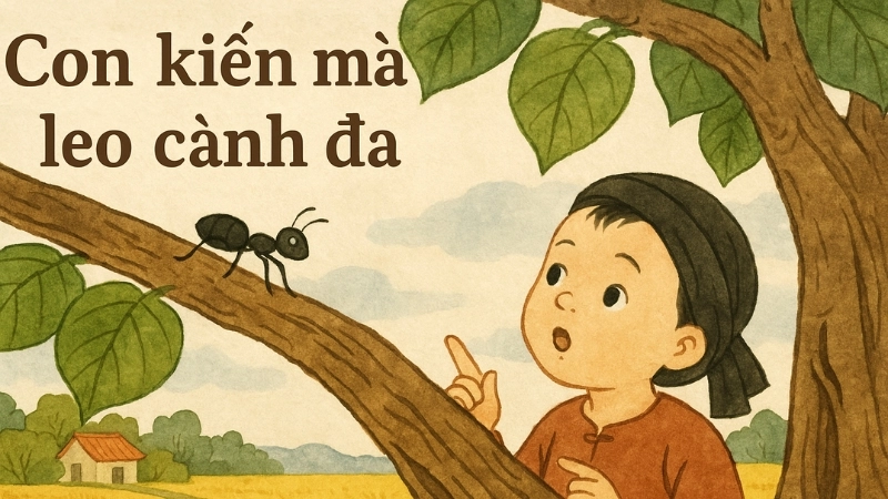 Bài đồng dao con kiến mà leo cành đa