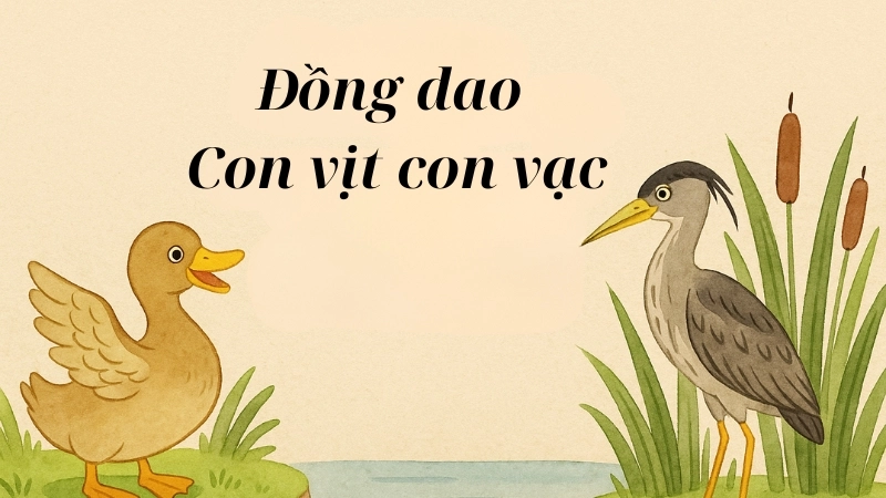 Bài đồng dao con vịt con vạc