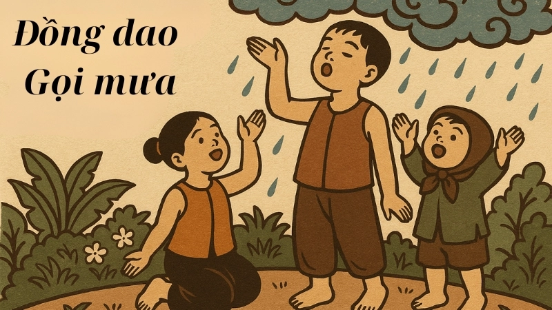 Bài đồng dao gọi mưa 