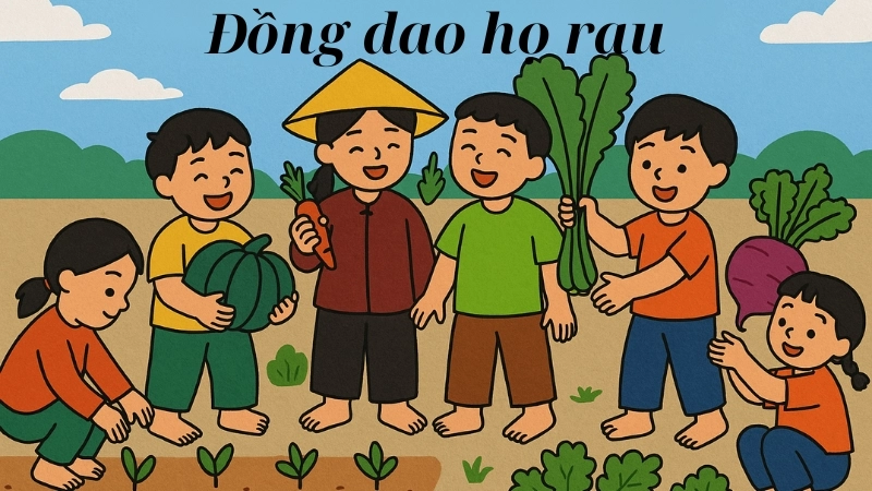 Bài đồng dao về họ rau
