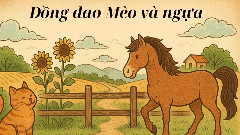 Bài đồng dao mèo và ngựa