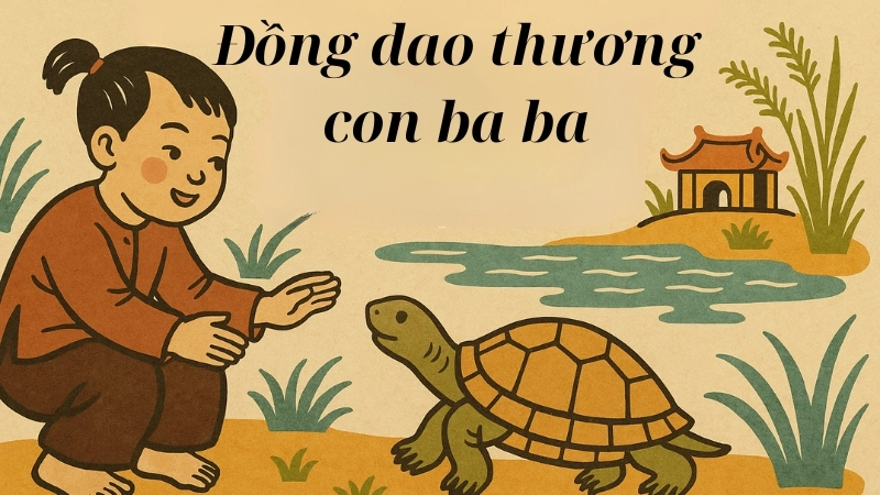 Bài đồng dao thương con ba ba