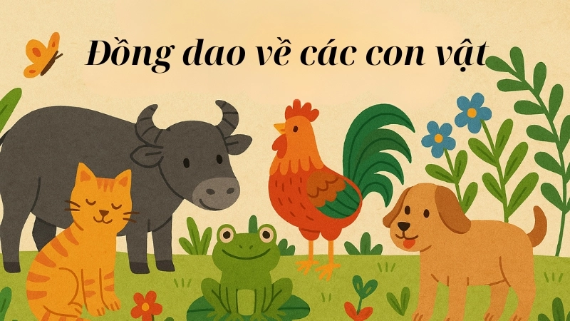 Đồng dao về các con vật hay nhất cho bé