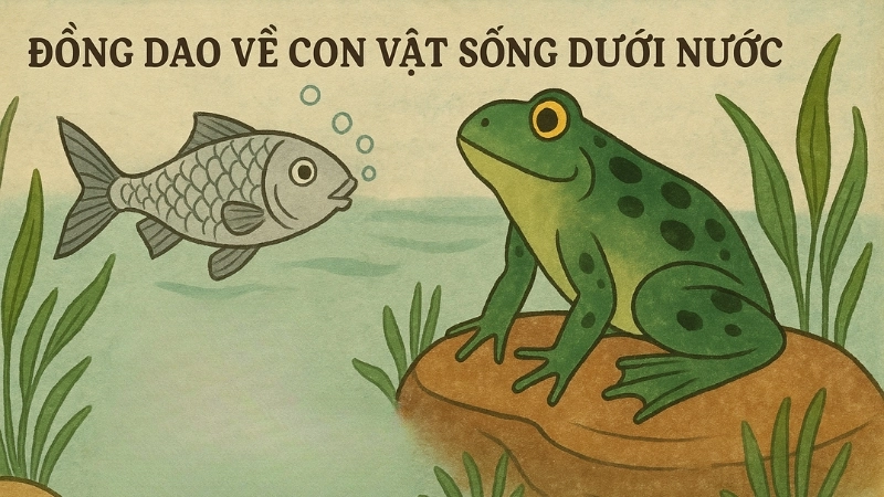 Đồng dao về con vật sống dưới nước là một phần không thể thiếu trong kho tàng văn hóa
