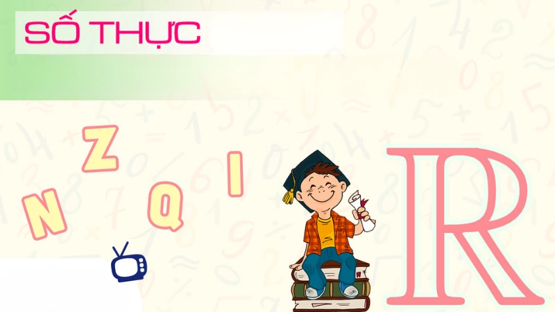 Cách biểu diễn và phân biệt số thực với các tập số khác