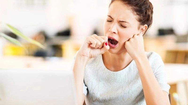Ngáp thường là biểu hiện mệt mỏi của cơ thể