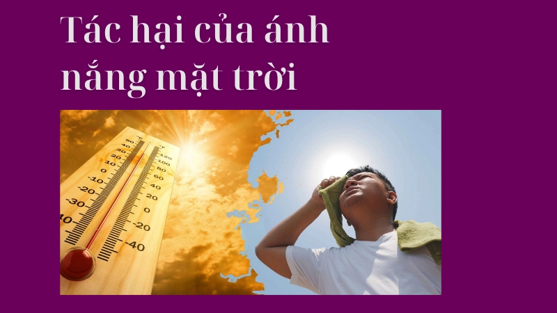 Ảnh hưởng của ánh nắng mặt trời gây say nắng và kiệt sức