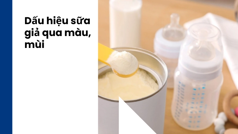 Mẹo nhận biết sữa giả qua màu sắc và mùi vị