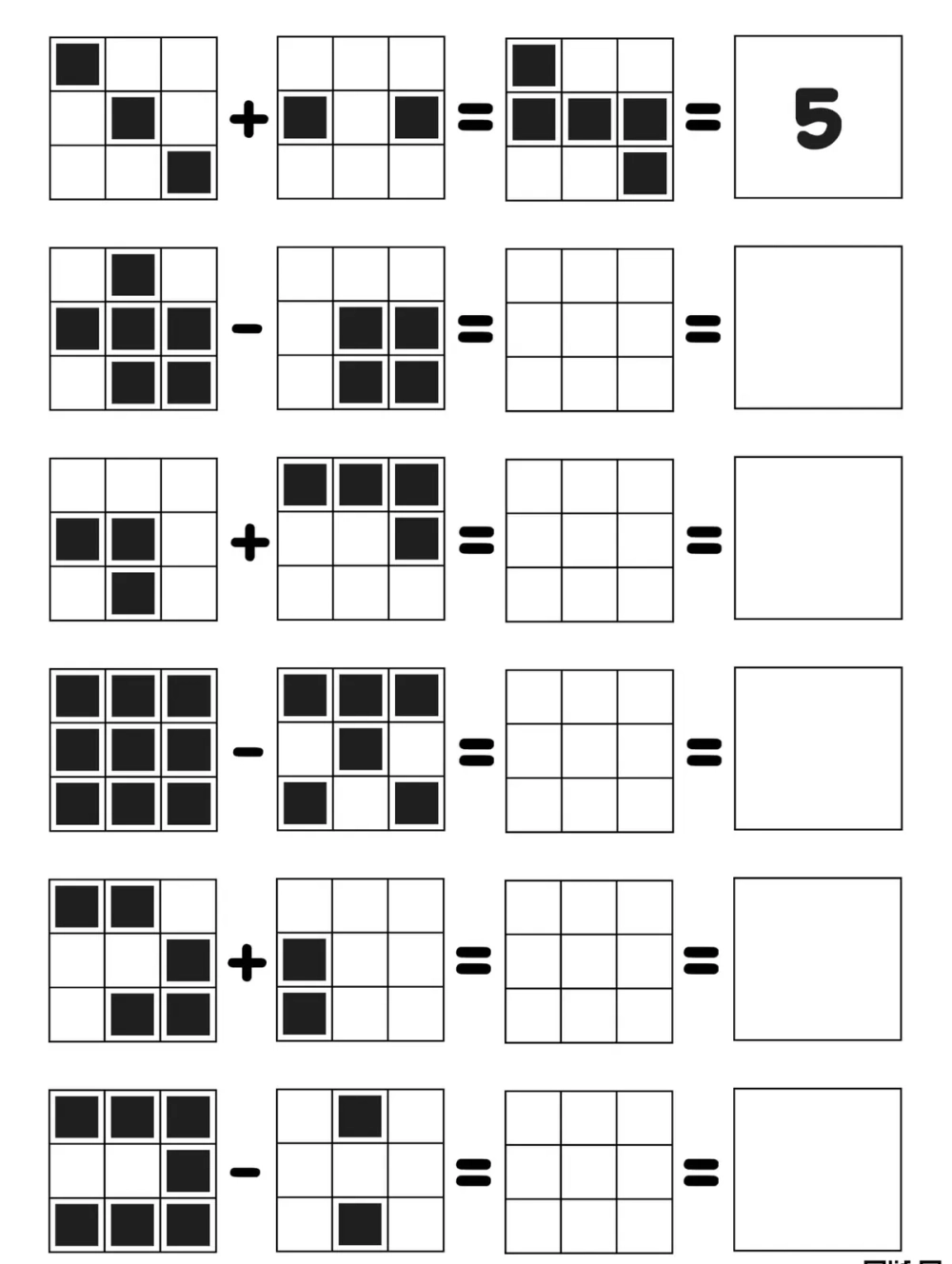 Minh họa câu đố logic hình học về diện tích các phần tô đậm